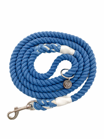 Pawsome Paws Boutique Rope Dog Lead - Royal Blue